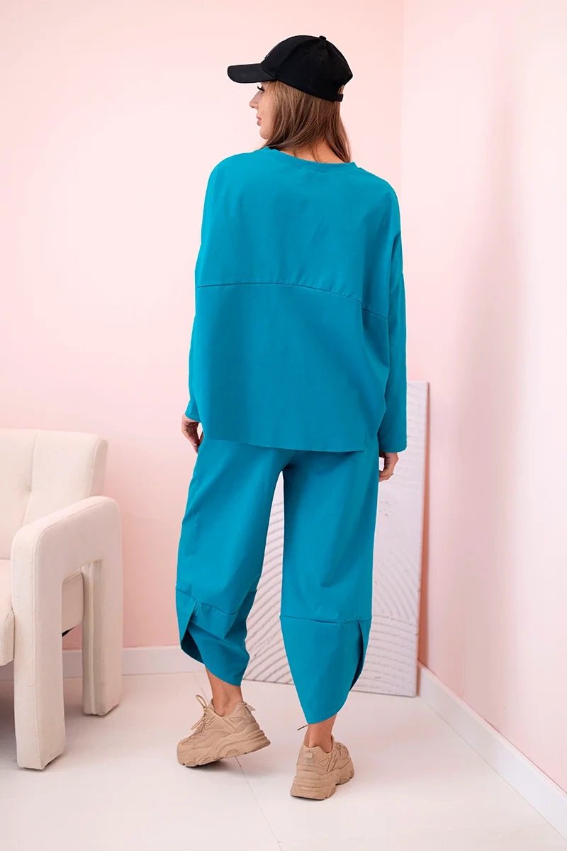 Set sweatshirt and pants 6171W / – Marine цвет / color | Lexline Fashion