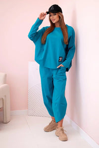 Set sweatshirt and pants 6171W / – Marine цвет / color | Lexline Fashion