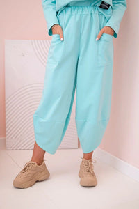 Set sweatshirt and pants 6171W / – Mint цвет / color | Lexline Fashion