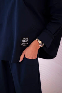 Set sweatshirt and pants 6171W / – Navy blue цвет / color | Lexline Fashion