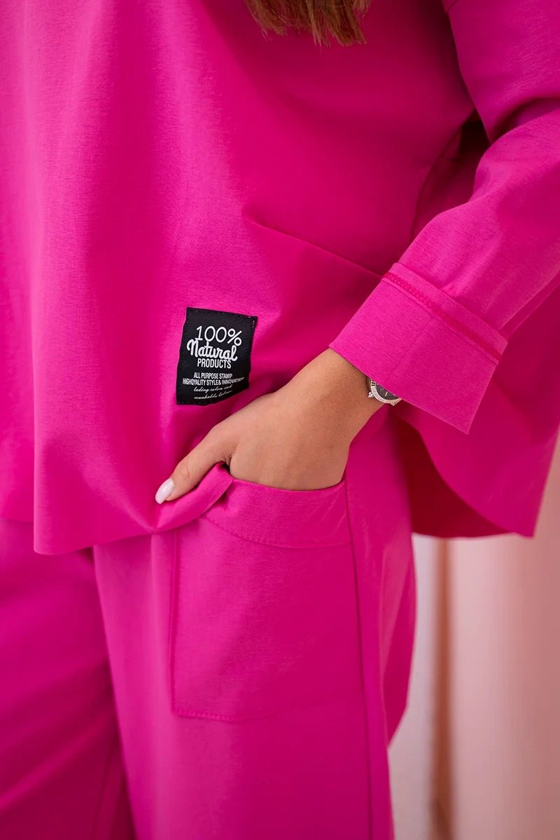 Set sweatshirt and pants 6171W / – Pink цвет / color | Lexline Fashion