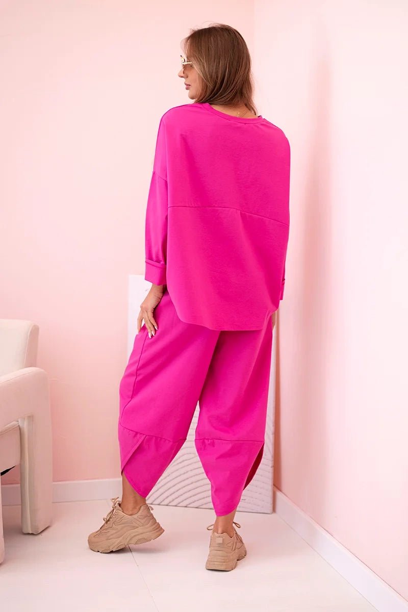 Set sweatshirt and pants 6171W / – Pink цвет / color | Lexline Fashion