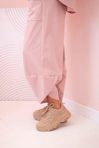 Set sweatshirt and pants 6171W / – Pink || Dark цвет / color | Lexline Fashion
