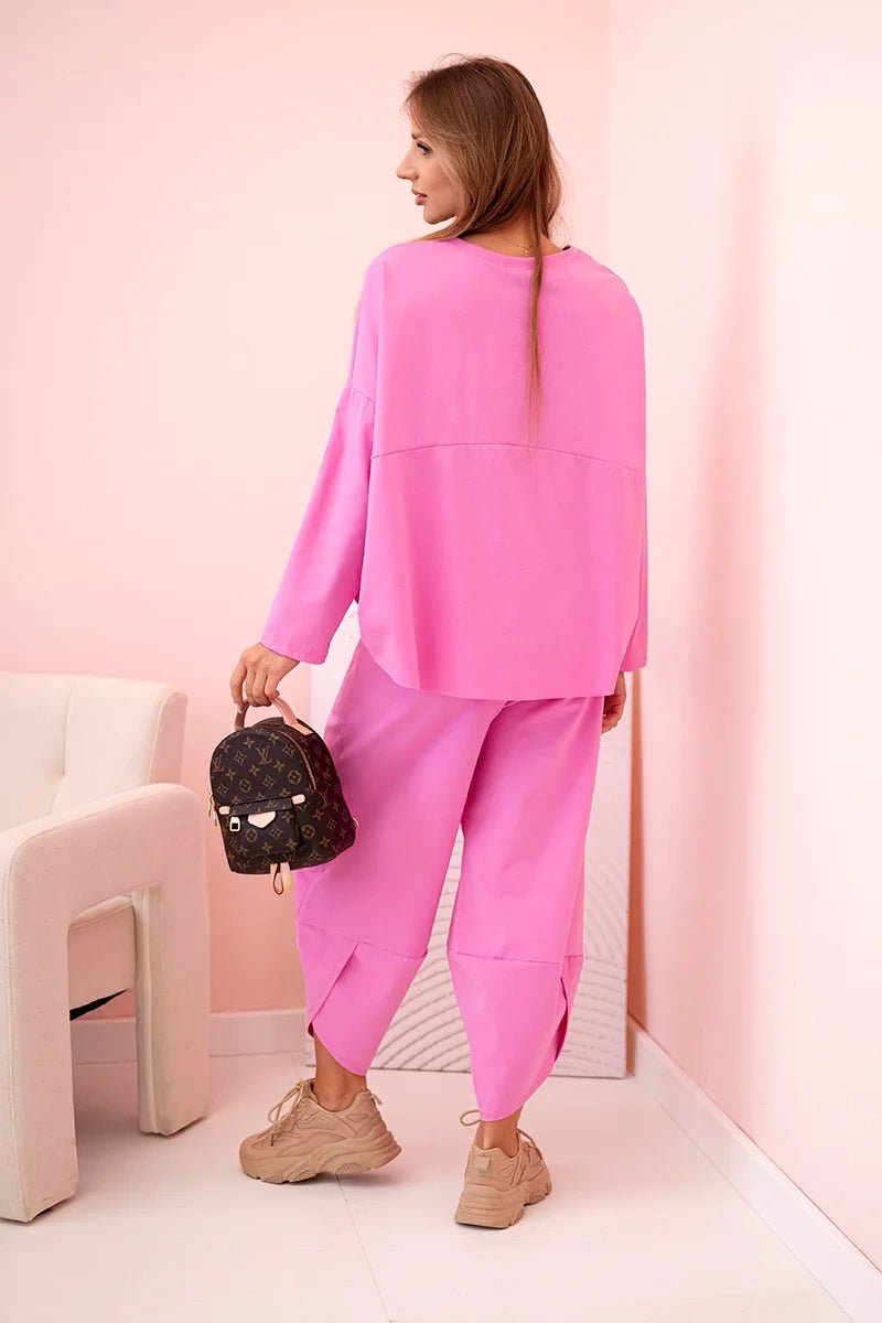 Set sweatshirt and pants 6171W / – Pink || Light цвет / color | Lexline Fashion