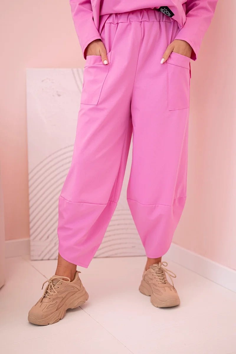 Set sweatshirt and pants 6171W / – Pink || Light цвет / color | Lexline Fashion