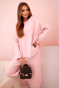 Set sweatshirt and pants 6171W / – Powder цвет / color | Lexline Fashion