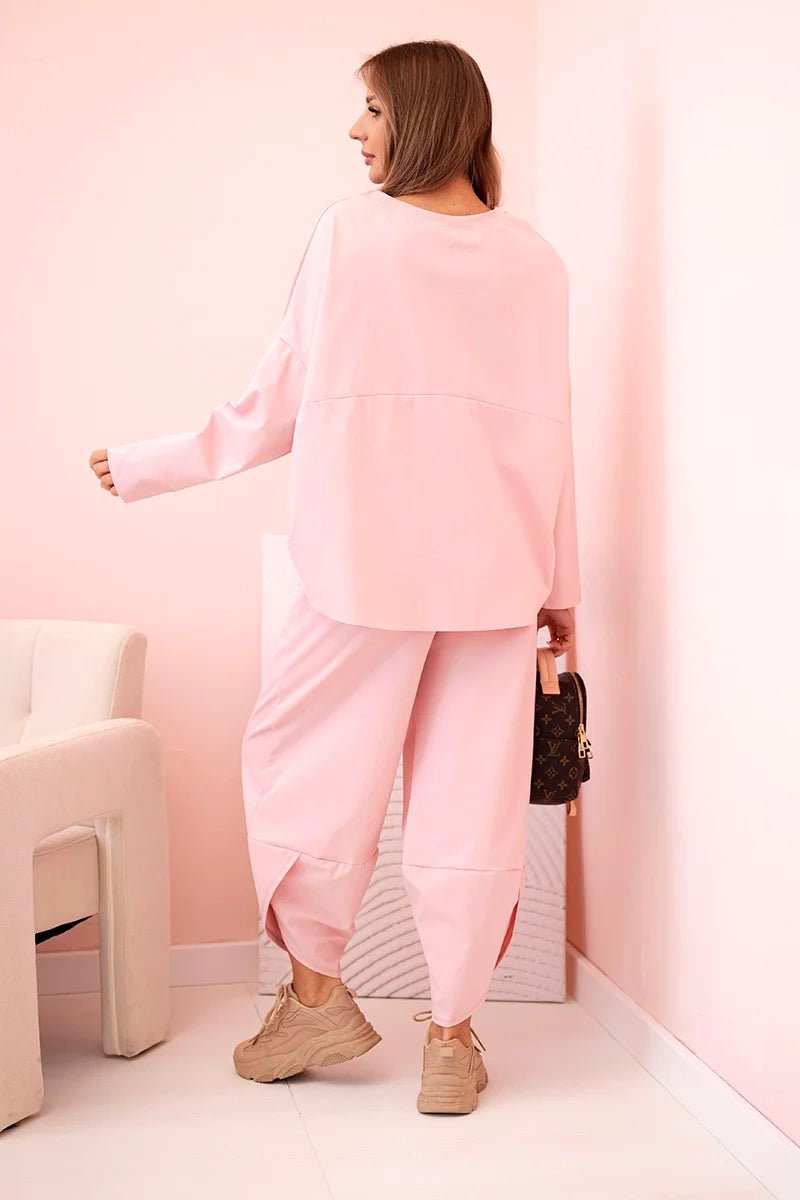 Set sweatshirt and pants 6171W / – Powder цвет / color | Lexline Fashion