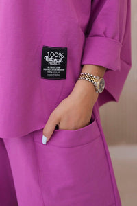 Set sweatshirt and pants 6171W / – Purple цвет / color | Lexline Fashion