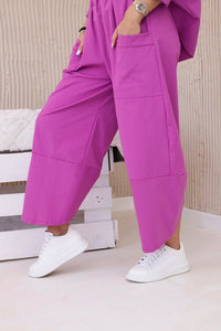 Set sweatshirt and pants 6171W / – Purple цвет / color | Lexline Fashion