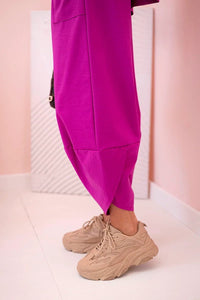 Set sweatshirt and pants 6171W / – Purple || Dark цвет / color | Lexline Fashion