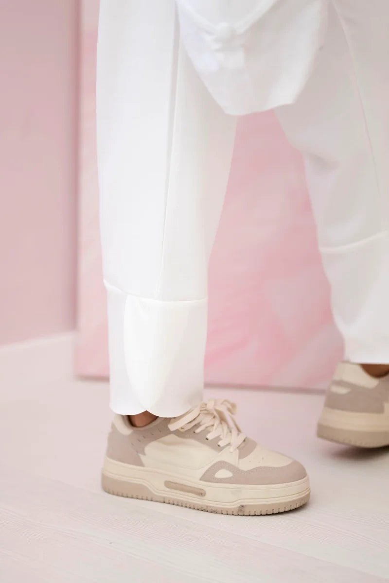 Set sweatshirt + pants 19181 / – Ecru цвет / color | Lexline Fashion