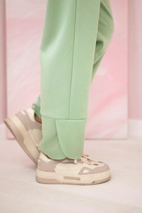Set sweatshirt + pants 19181 / – Pistachio цвет / color | Lexline Fashion
