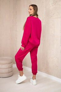 Set sweatshirt + pants 7065P / – Fuchsia цвет / color | Lexline Fashion