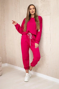 Set sweatshirt + pants 7065P / – Fuchsia цвет / color | Lexline Fashion