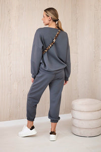 Set sweatshirt + pants 7065P / – Graphite цвет / color | Lexline Fashion