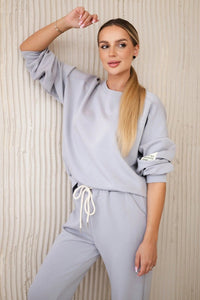 Set sweatshirt + pants 7065P / – Gray цвет / color | Lexline Fashion