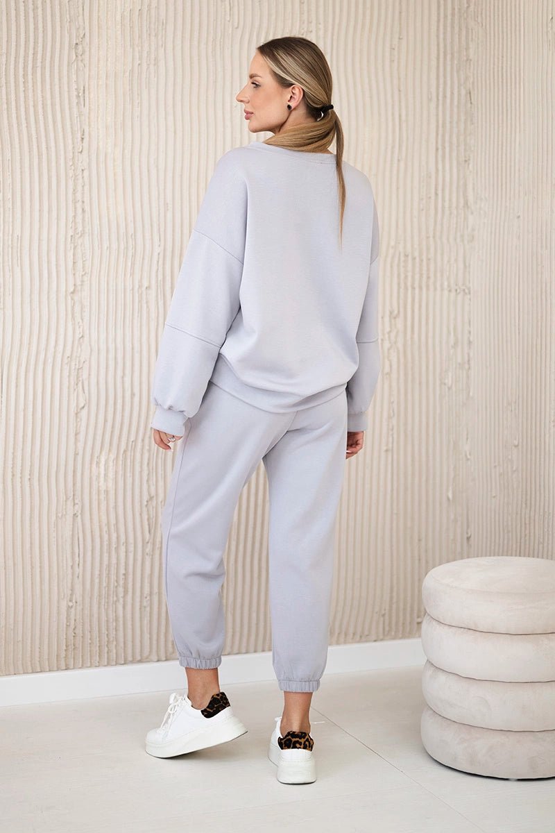 Set sweatshirt + pants 7065P / – Gray цвет / color | Lexline Fashion
