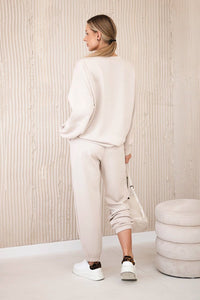 Set sweatshirt + pants 7065P / – Light || Beige цвет / color | Lexline Fashion