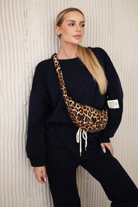 Set sweatshirt + pants 7065P / – Navy blue цвет / color | Lexline Fashion