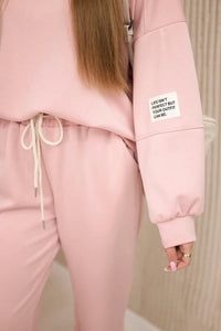 Set sweatshirt + pants 7065P / – Powder цвет / color | Lexline Fashion