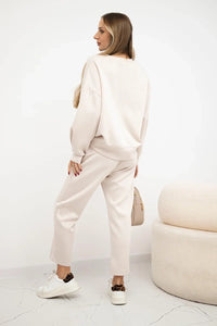 Set sweatshirt + pants 7238 / – Light || Beige цвет / color | Lexline Fashion
