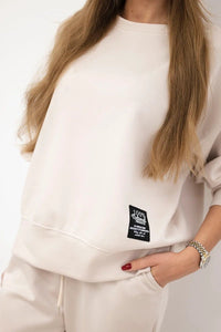 Set sweatshirt + pants 7238 / – Light || Beige цвет / color | Lexline Fashion