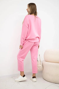 Set sweatshirt + pants 7238 / – Light Pink цвет / color | Lexline Fashion
