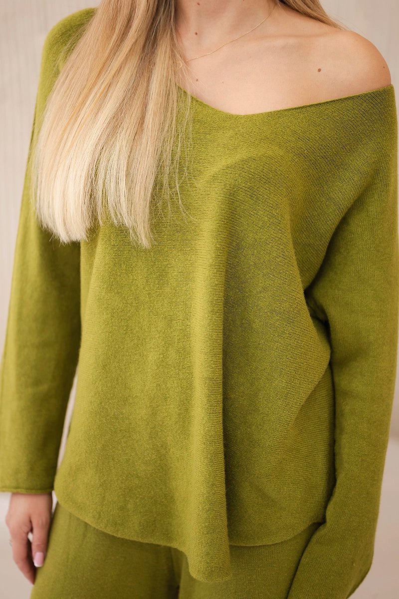 Set sweatshirt + pants IT - 55 / – Kiwi цвет / color | Lexline Fashion