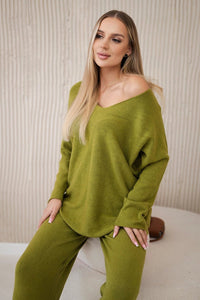 Set sweatshirt + pants IT - 55 / – Kiwi цвет / color | Lexline Fashion