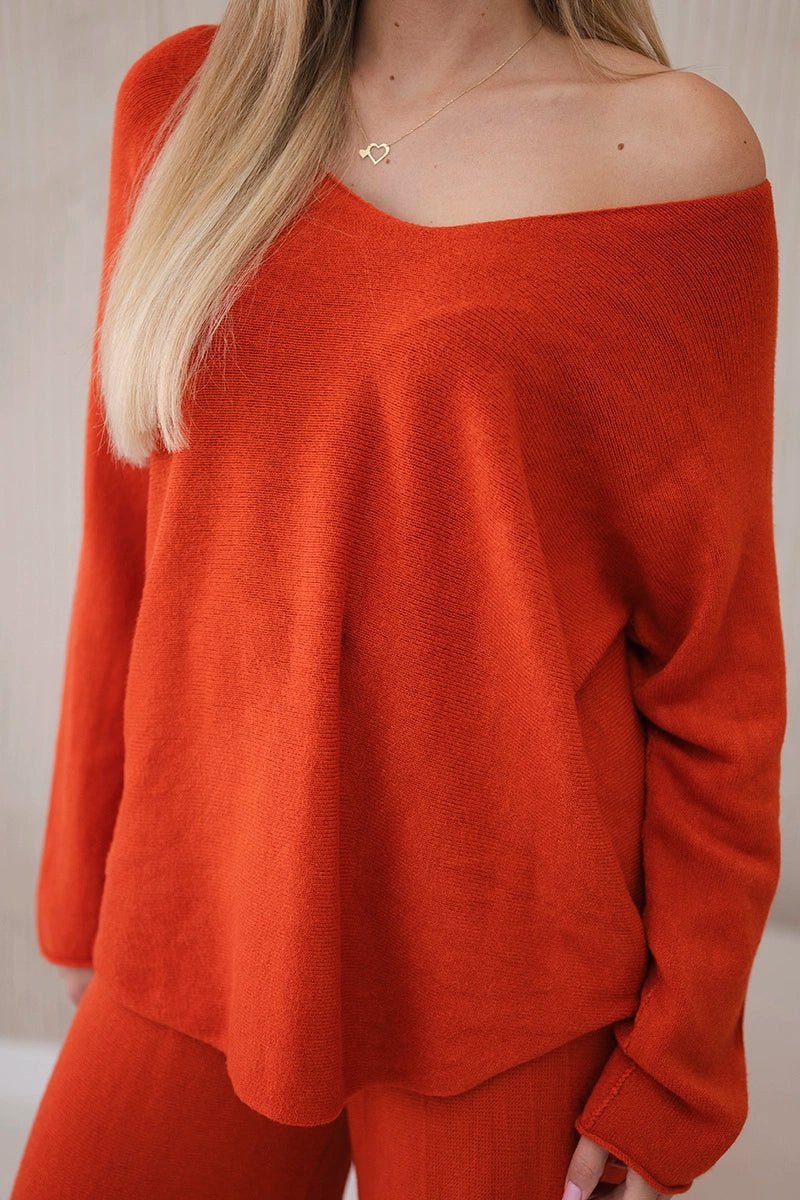 Set sweatshirt + pants IT - 55 / – Russet цвет / color | Lexline Fashion