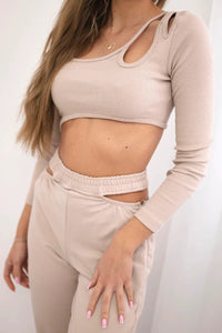 Set with a blouse 9344 / – Beige цвет / color | Lexline Fashion