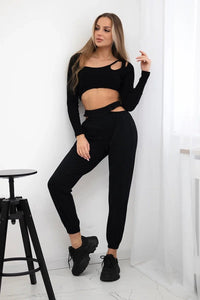 Set with a blouse 9344 / – Black цвет / color | Lexline Fashion