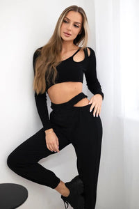Set with a blouse 9344 / – Black цвет / color | Lexline Fashion