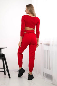Set with a blouse 9344 / – Red цвет / color | Lexline Fashion