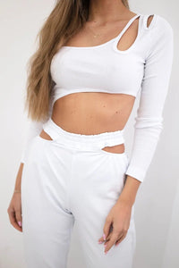 Set with a blouse 9344 / – White цвет / color | Lexline Fashion