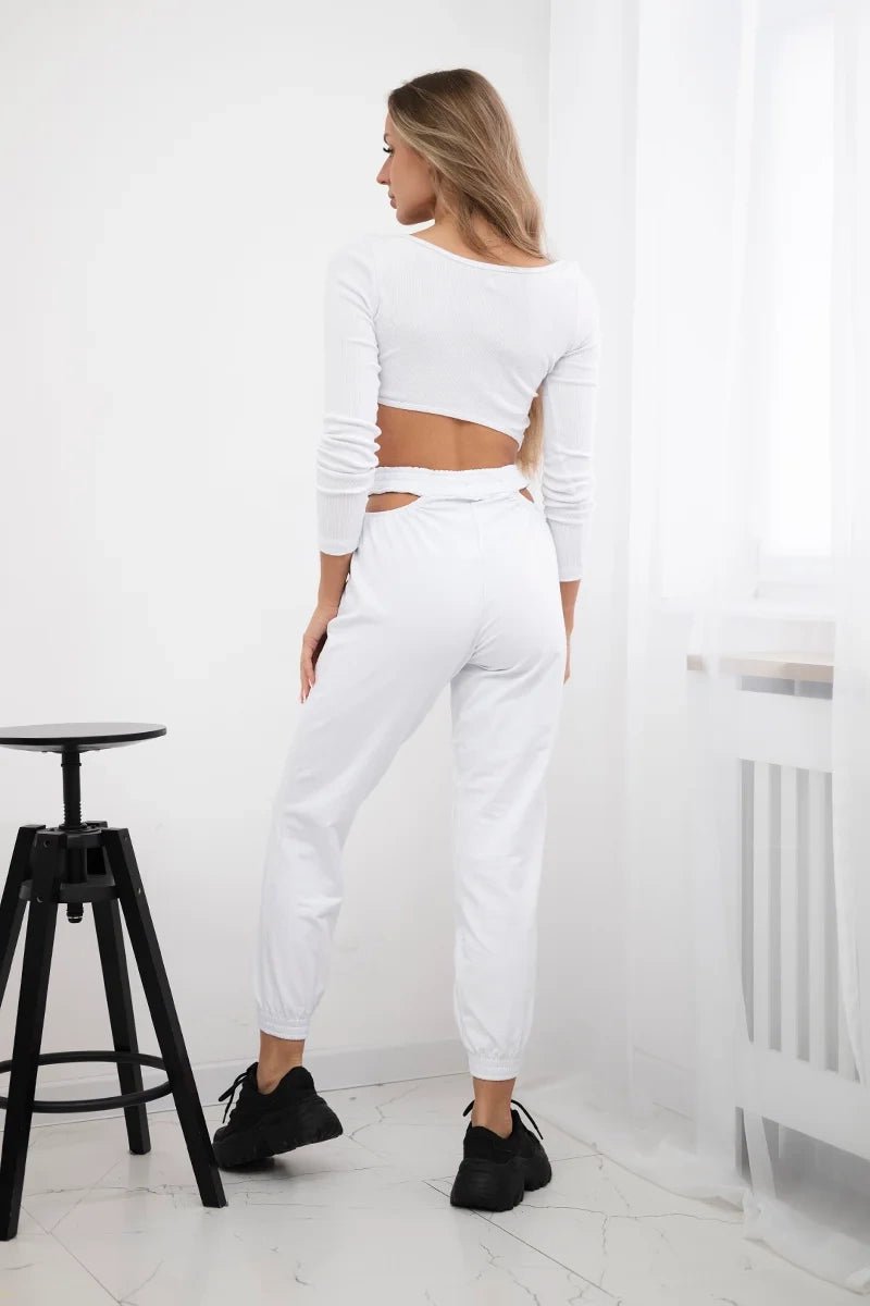 Set with a blouse 9344 / – White цвет / color | Lexline Fashion