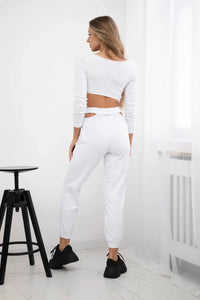 Set with a blouse 9344 / – White цвет / color | Lexline Fashion