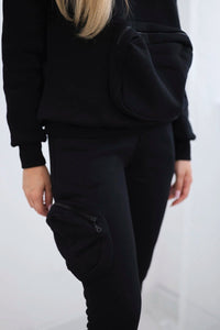Set with a decorative pocket 9324 / – Black цвет / color | Lexline Fashion