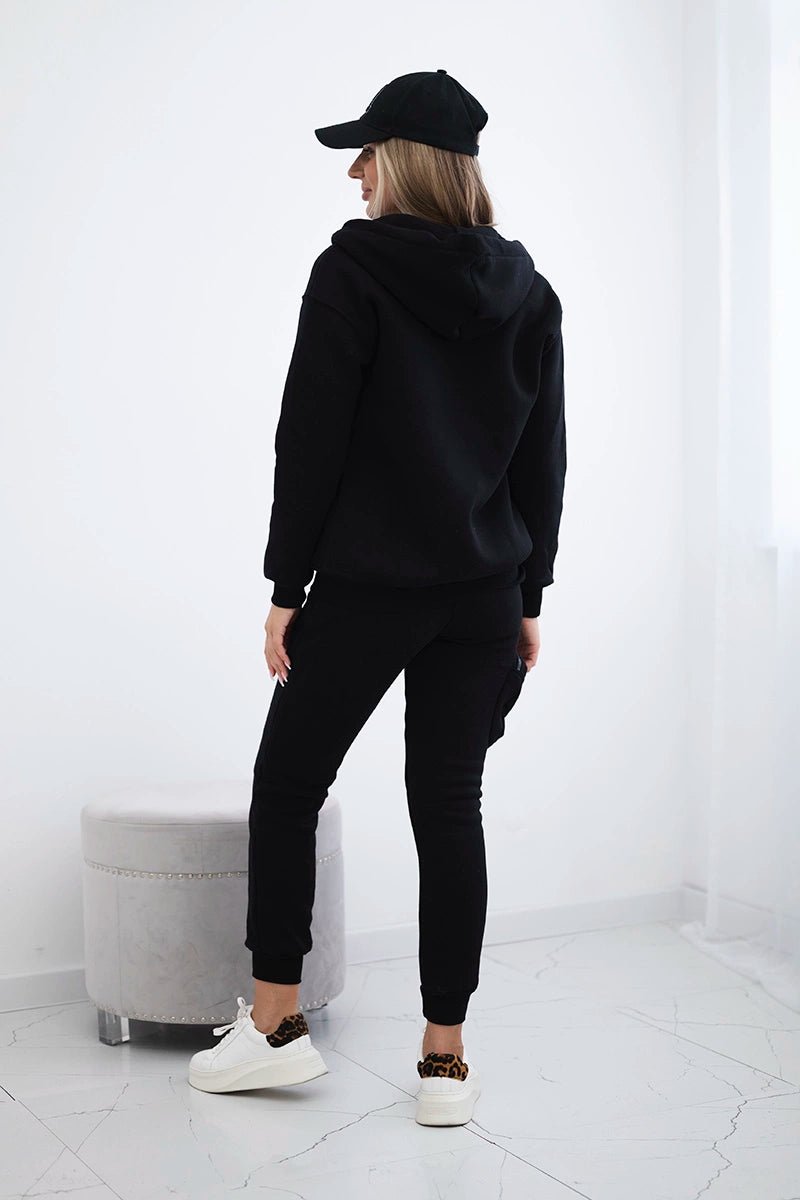 Set with a decorative pocket 9324 / – Black цвет / color | Lexline Fashion