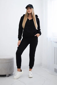 Set with a decorative pocket 9324 / – Black цвет / color | Lexline Fashion