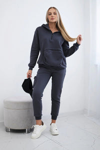 Set with a decorative pocket 9324 / – Graphite цвет / color | Lexline Fashion
