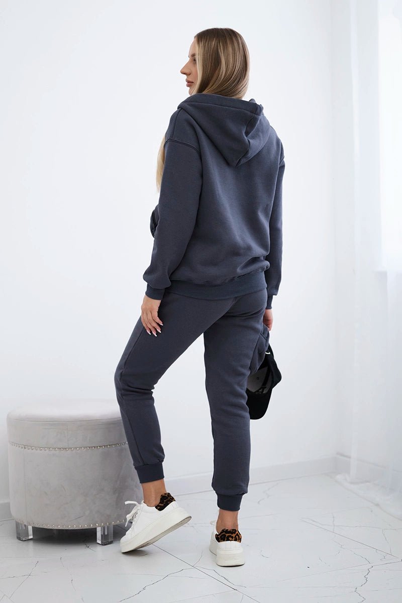 Set with a decorative pocket 9324 / – Graphite цвет / color | Lexline Fashion