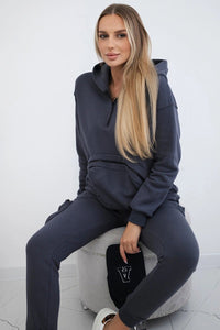 Set with a decorative pocket 9324 / – Graphite цвет / color | Lexline Fashion