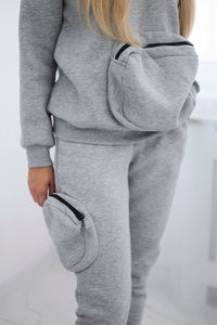 Set with a decorative pocket 9324 / – Gray цвет / color | Lexline Fashion