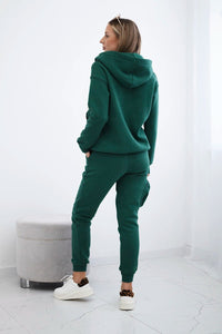 Set with a decorative pocket 9324 / – Green цвет / color | Lexline Fashion