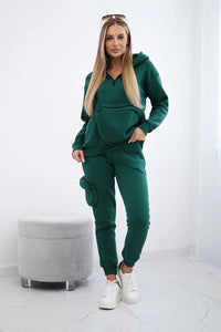 Set with a decorative pocket 9324 / – Green цвет / color | Lexline Fashion