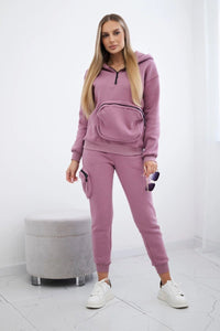 Set with a decorative pocket 9324 / – Pink || Dark цвет / color | Lexline Fashion