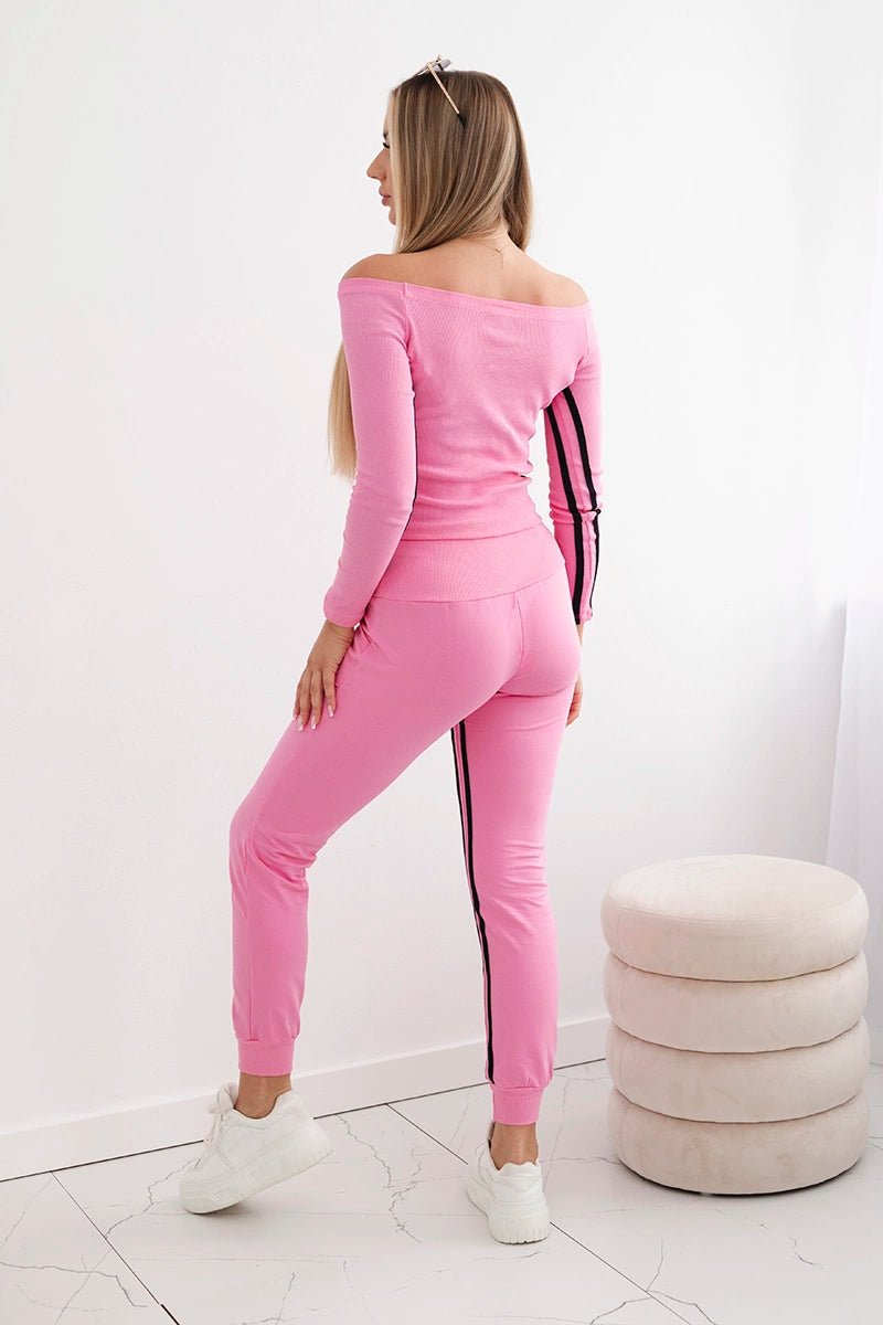 Set with a double stripe 8958 / – Pink || Light цвет / color | Lexline Fashion