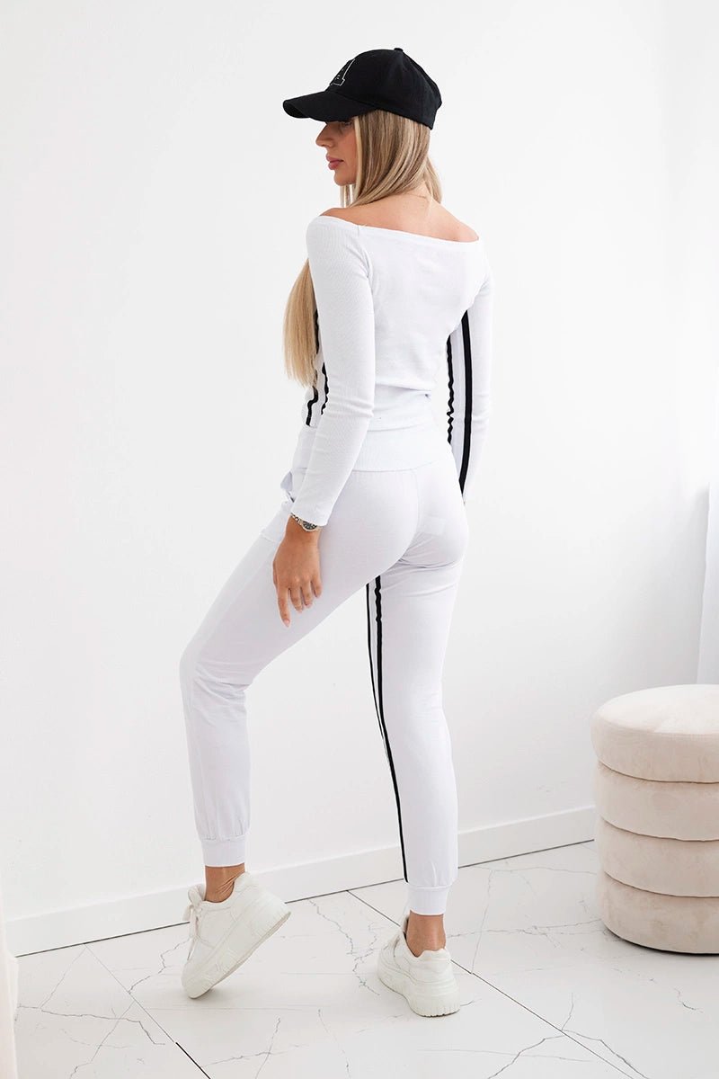 Set with a double stripe 8958 / – White цвет / color | Lexline Fashion