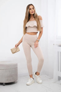Set with a frill 8885 / – Beige цвет / color | Lexline Fashion